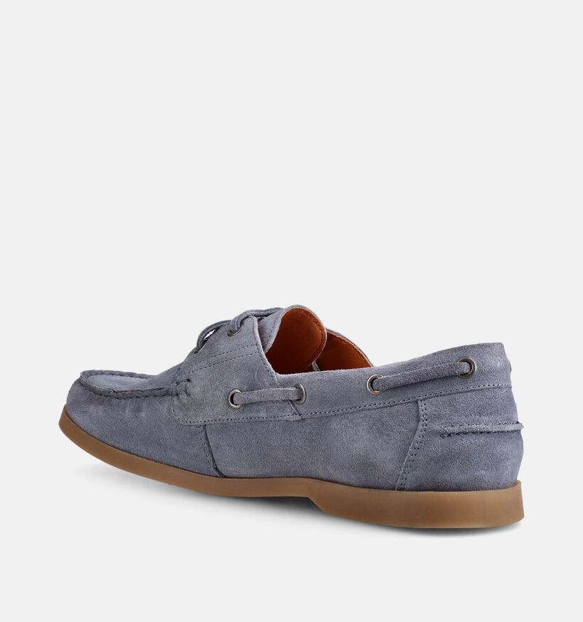 Via Borgo Chaussures bateau en Bleu pour hommes (373690)