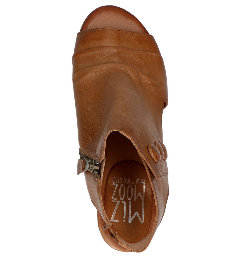 Miz Mooz Bella Zwarte Sandalen in leer (272537)
