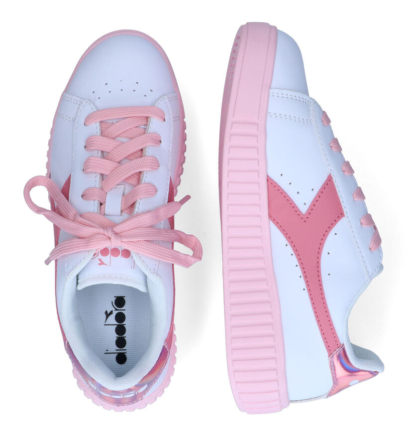 Diadora Game Step GS Baskets en Blanc pour filles (302943)