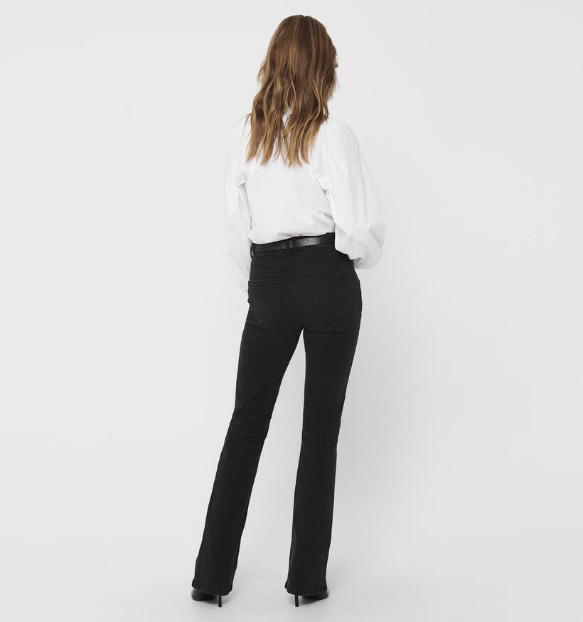 JDY Newflora Jeans évasé en Noir L30 pour femmes (346411)