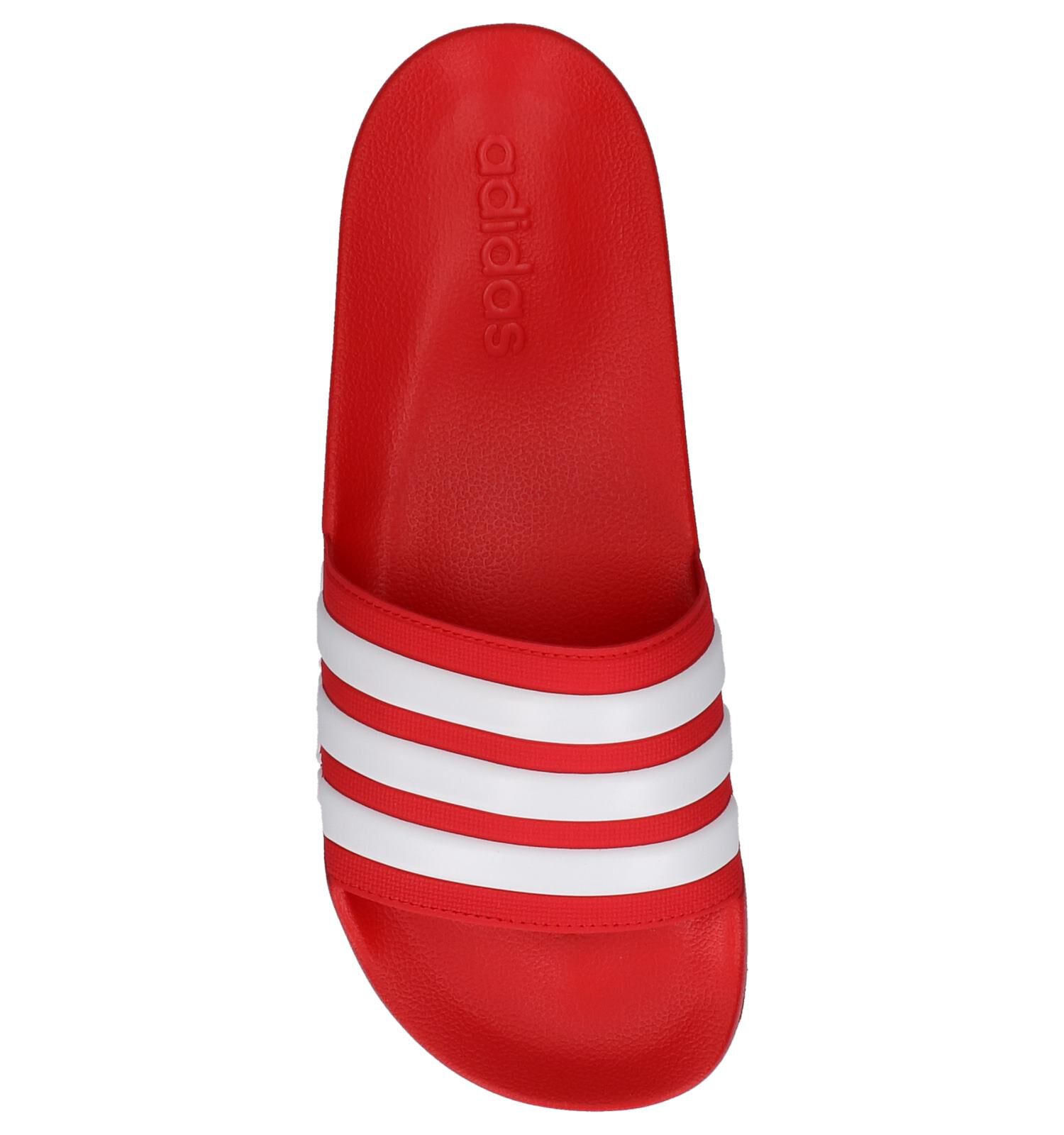 Rode Slippers adidas Cloudfoam Adilette Heren Slippers Online op TORFS .BE