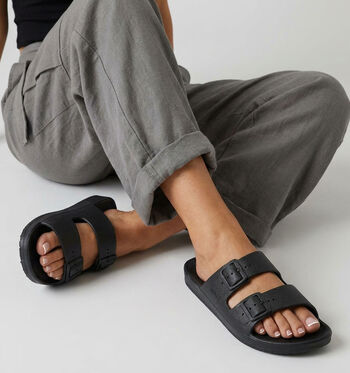 Freedom Moses Slippers Zwart/Geel/Blauw/Roze/Groen