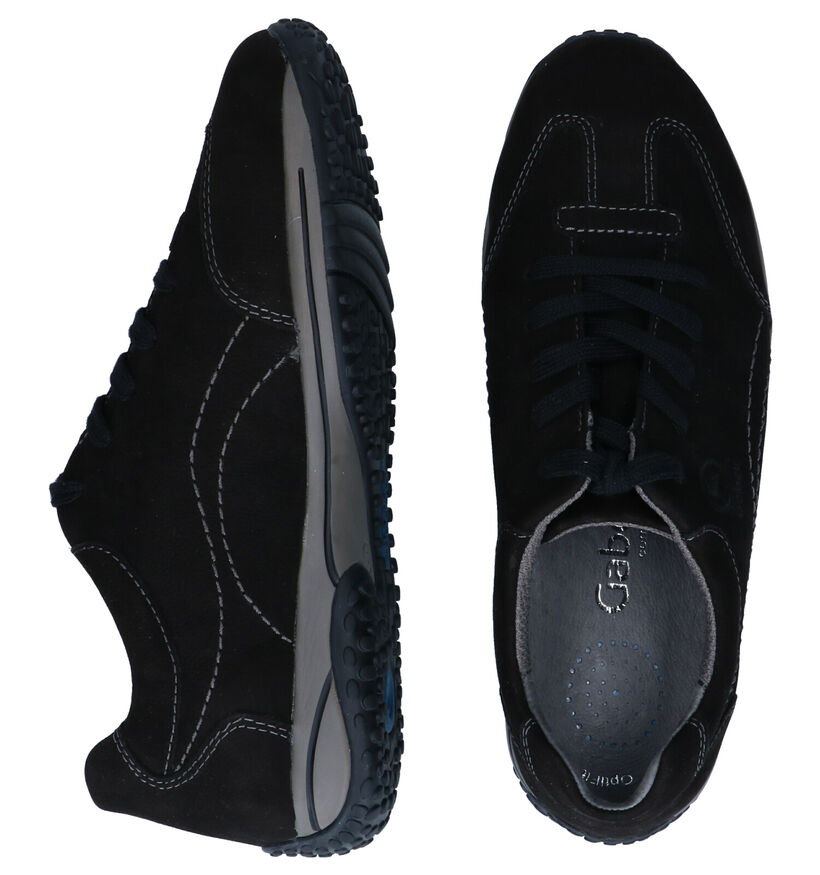 Gabor OptiFit Zwarte Veterschoenen voor dames (315300) - geschikt voor steunzolen