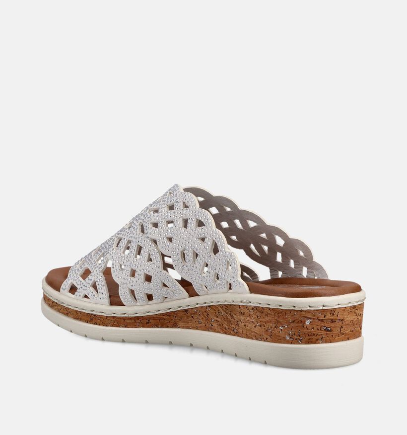 Rieker Nu-pieds en &Eacute;cru pour femmes (370435)