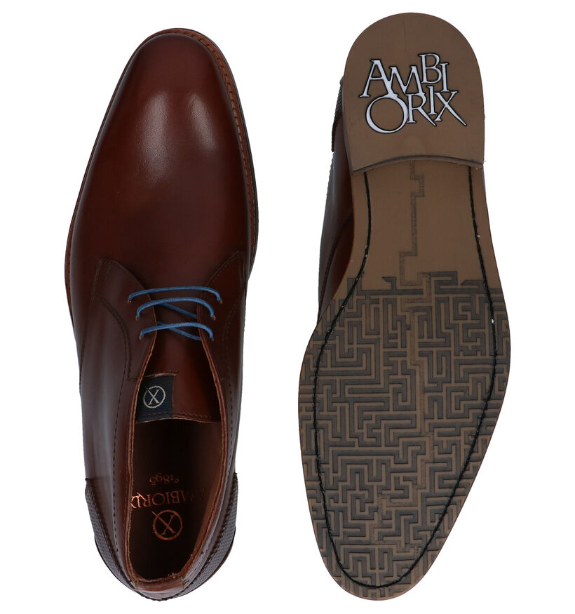 Ambiorix Funnix-a Chaussures Habillées en Brun en cuir (283932)