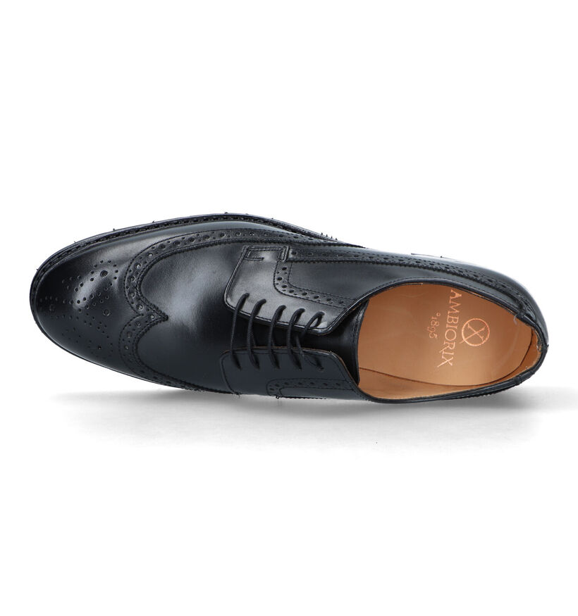 Ambiorix Grayson Chaussures à lacets en Noir pour hommes (327703) - pour semelles orthopédiques