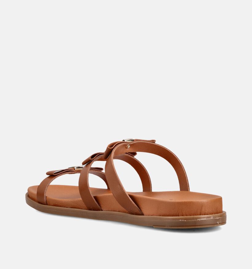 Laurent David Cognac Slippers voor dames (373553)