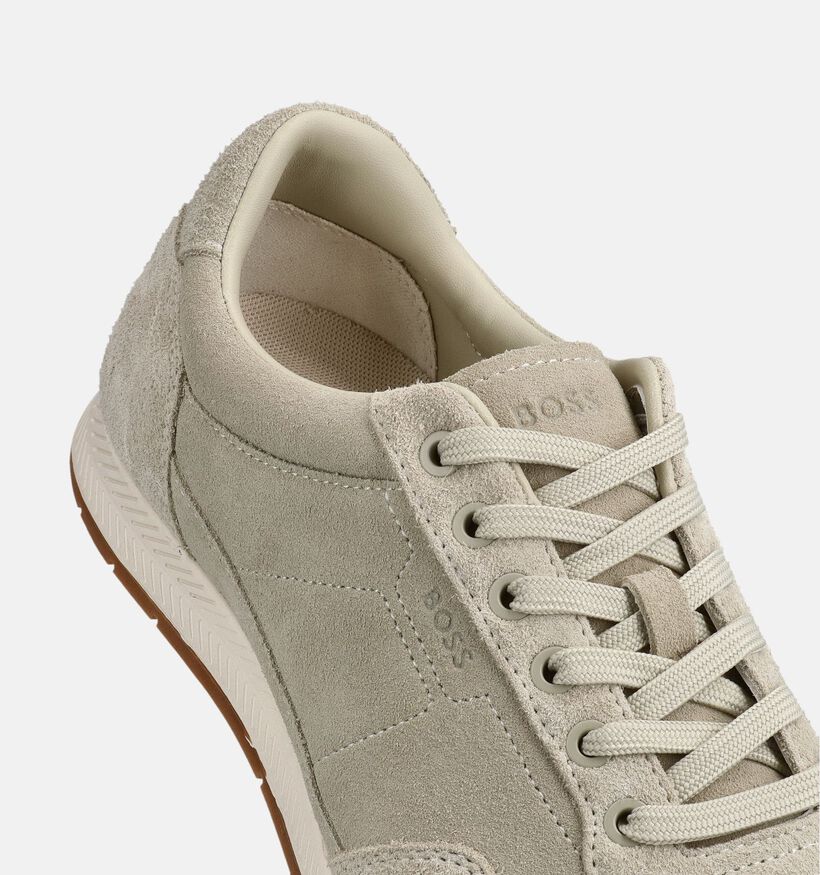 BOSS Chaussures &agrave; lacets en Beige pour hommes (369008) - pour semelles orthop&eacute;diques
