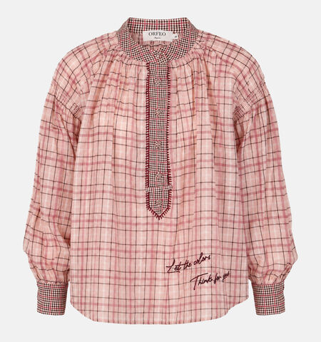 Orfeo Blouses Roze/Bordeaux
