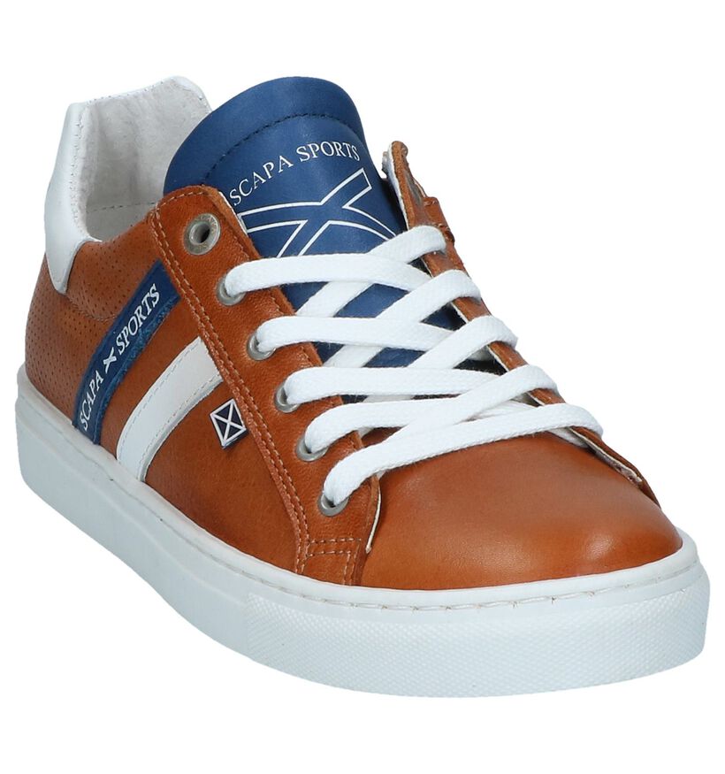 Witte Lage Schoenen Scapa in leer (247294)