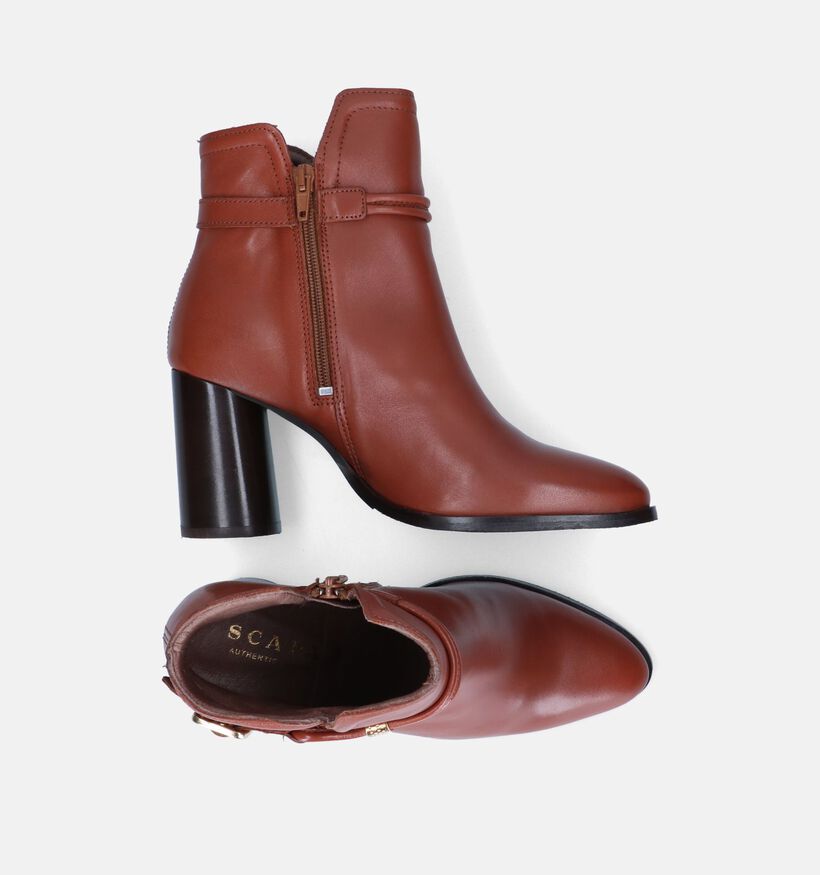 Scapa Bottines à talons en Cognac pour femmes (317179)