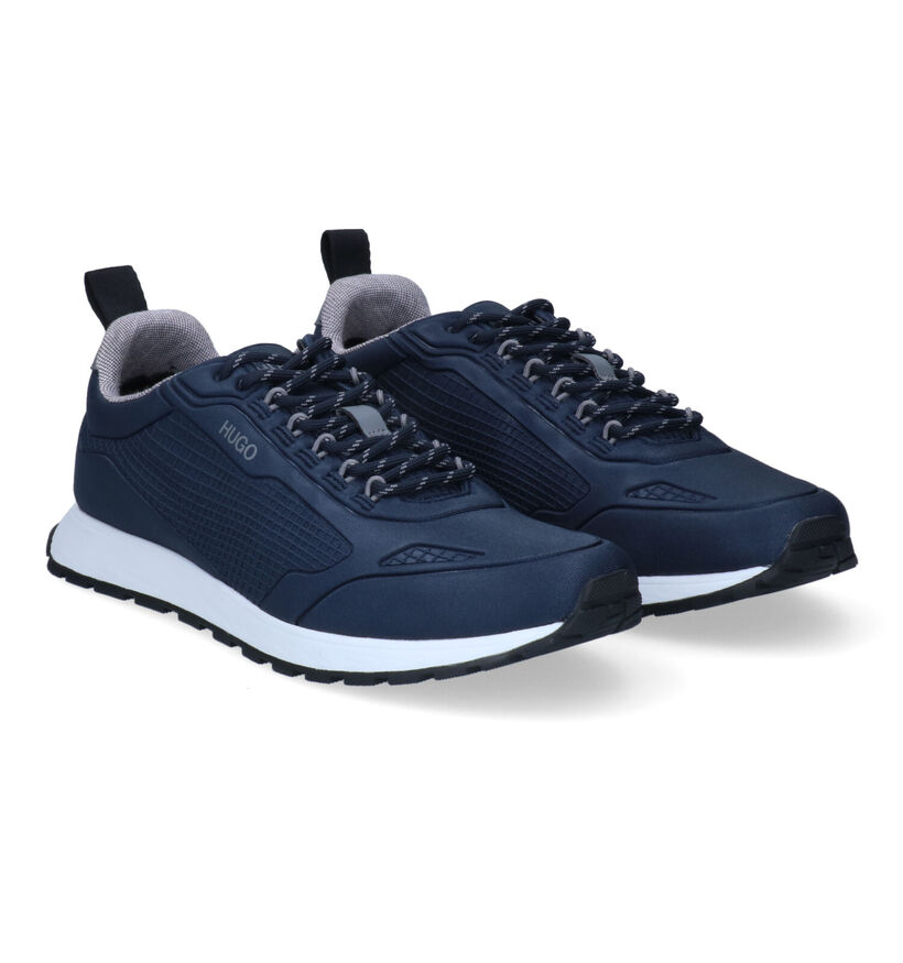 Hugo Icelin Runn Blauwe Sneakers voor heren (301364) - geschikt voor steunzolen