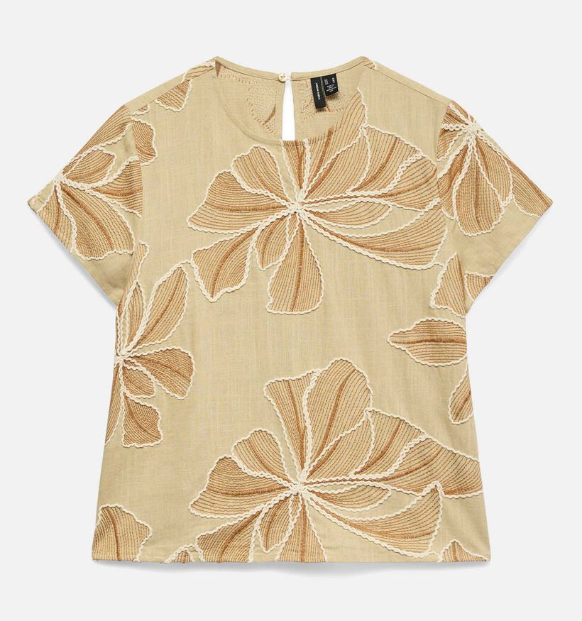 Vero Moda Melisa Nomad Donkerbeige T-shirt voor dames (374976)