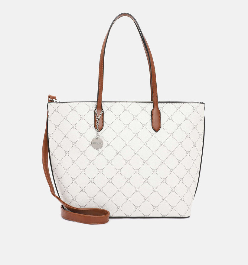 Tamaris Anastasia Classic Ecru Shopper met rits voor dames (338783)