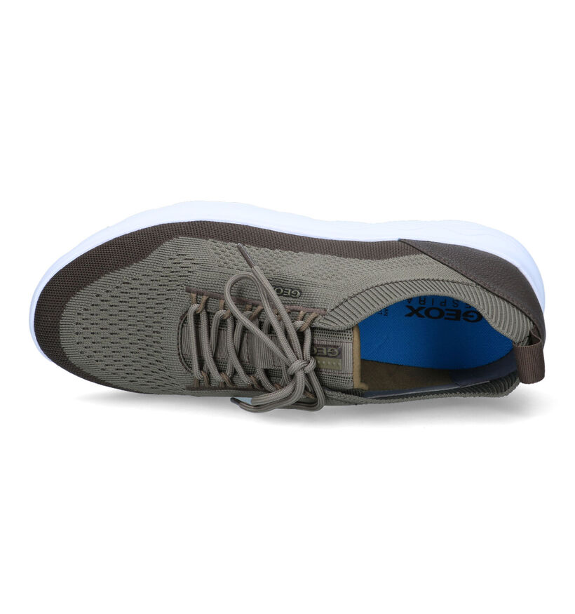 Geox Spherica Kaki Sneakers voor heren (326715) - geschikt voor steunzolen