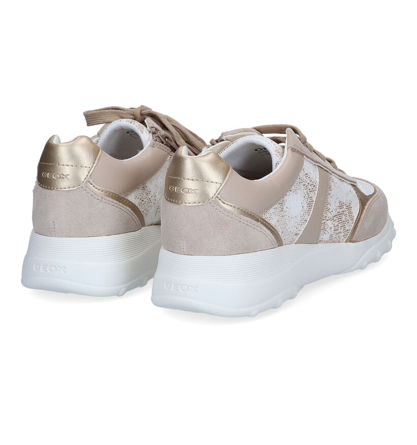 Geox Alleniee Beige Sneakers in daim (311573)