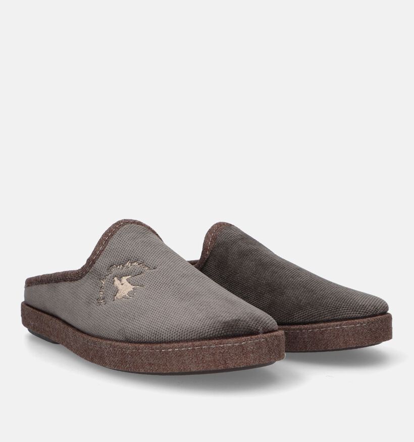 Hush Puppies Delis Taupe Pantoffels voor heren (330017)