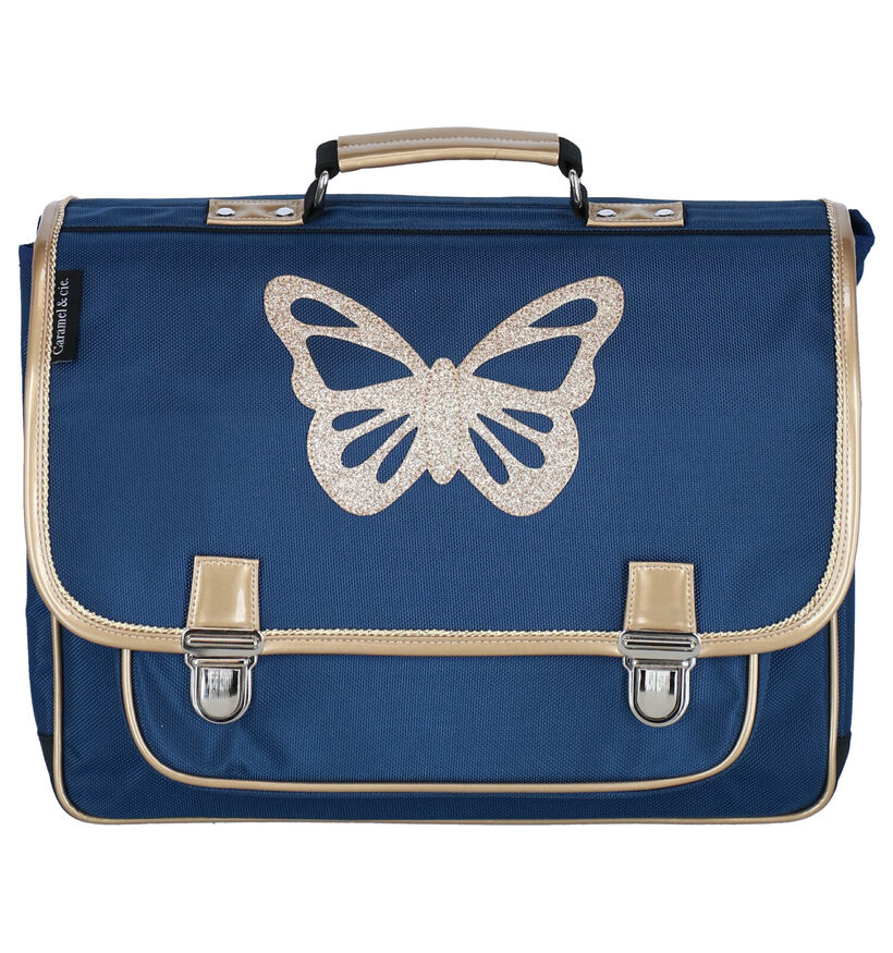 Caramal & cie. Papillon Blauwe Boekentas in kunstleer (277365)