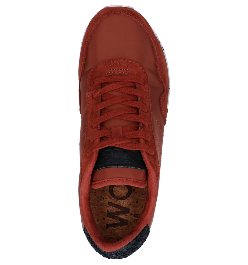 Woden Nora Chaussures à lacets en Orange en textile (277418)