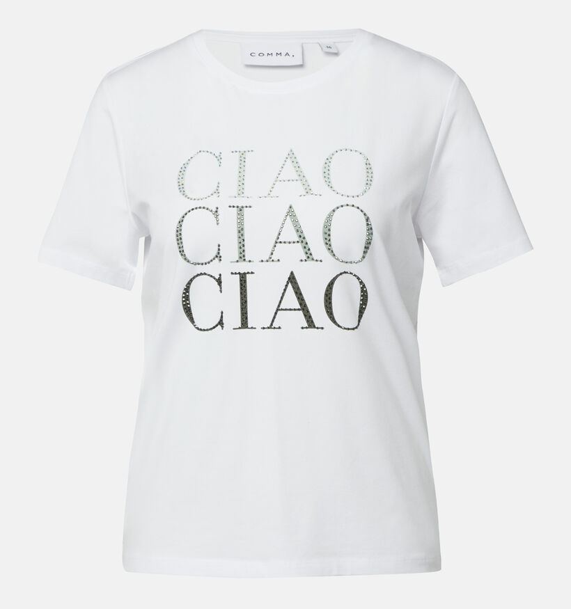 comma Witte T-shirt voor dames (372191)