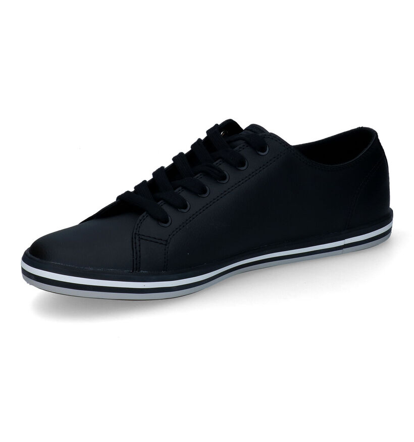 Fred Perry Kingston Zwarte Sneakers in leer (304473)