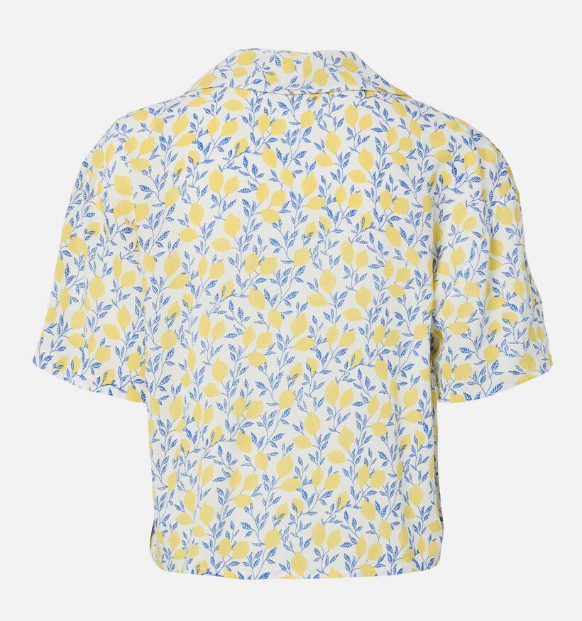 Pieces Barri 2/4 Gele Blouse met Bloemenprint voor dames (369213)
