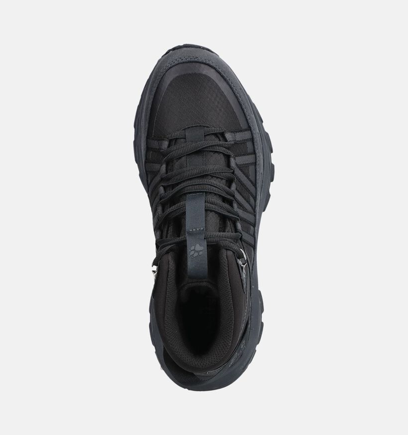 Jack Wolfskin Wild Hike Texapore Mid Zwarte Wandelschoenen voor dames (380517) - geschikt voor steunzolen