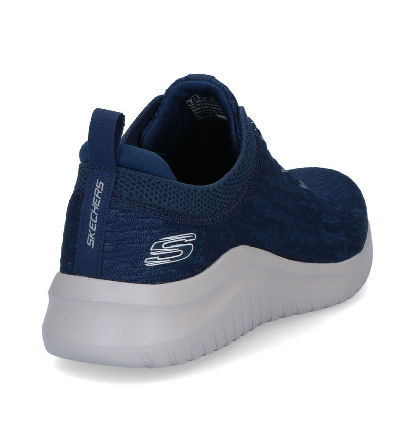 Skechers Ultra Flex 2.0 Cryptic Zwarte Sneakers in stof (305984)