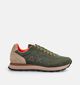 Sun68 Tom Chaussures plates en Vert kaki/Multi pour hommes (379400) - pour semelles orthop&eacute;diques