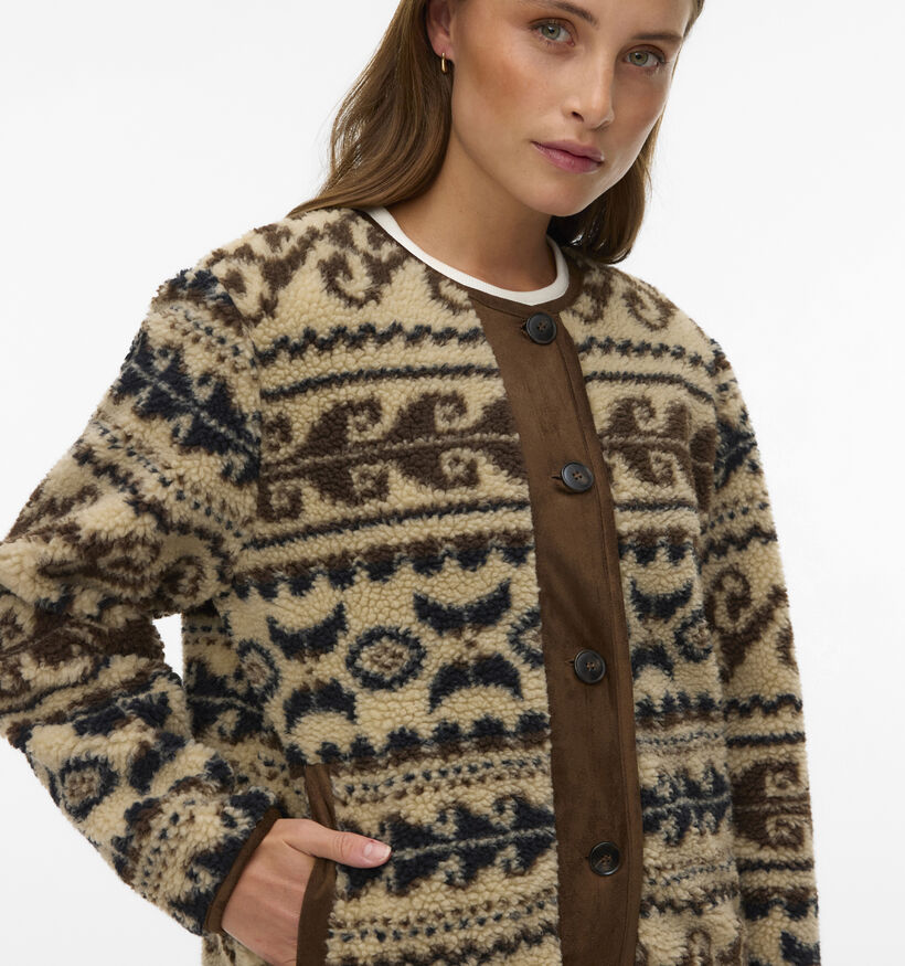 Vero Moda Lindau Manteaux court en Beige pour femmes (377610)