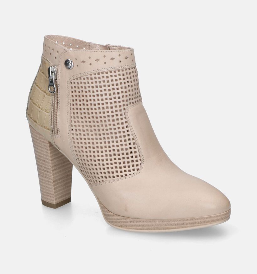 NeroGiardini Bottines à talons en Taupe pour femmes (321233)