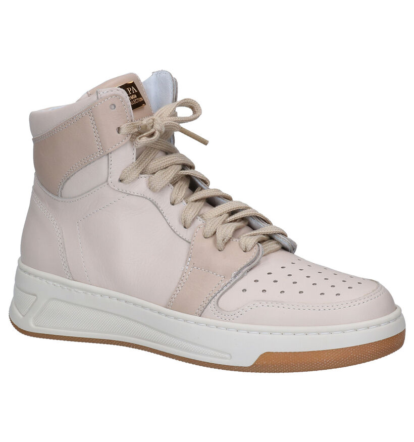 Scapa Beige Boots in leer (297902)