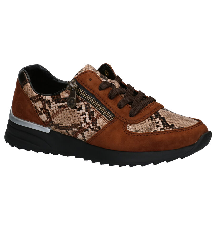 Rieker Blauwe Sneakers in nubuck (287464)