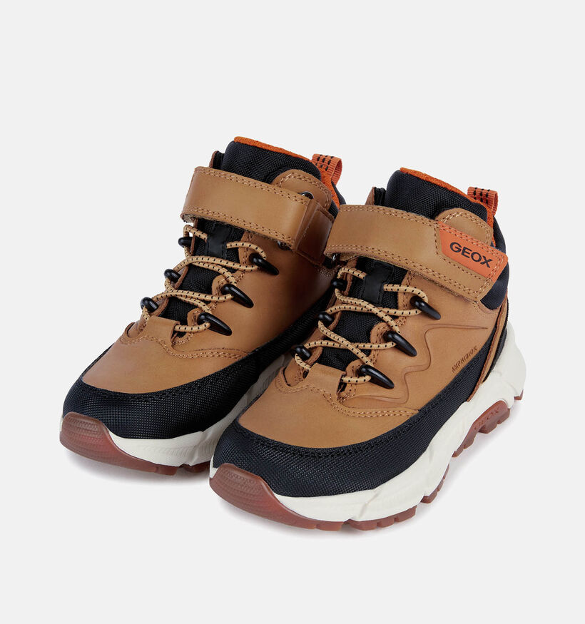 Geox Flexyper Plus Chaussures hautes en Marron pour filles, garçons (361813) - pour semelles orthopédiques