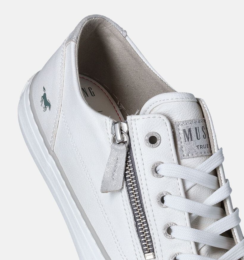 Mustang Witte Veterschoenen voor dames (351247)