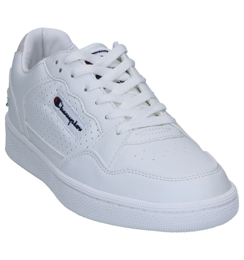 Champion Cleveland Witte Sneakers in kunstleer (253519)