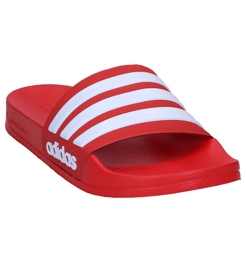 adidas Adilette Claquettes de picine en Blanc pour hommes (324942)