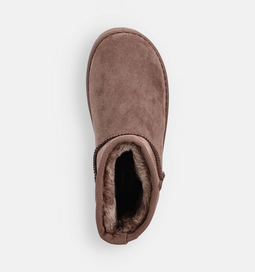 Braqeez Taupe Winterboots voor meisjes (364619) - geschikt voor steunzolen