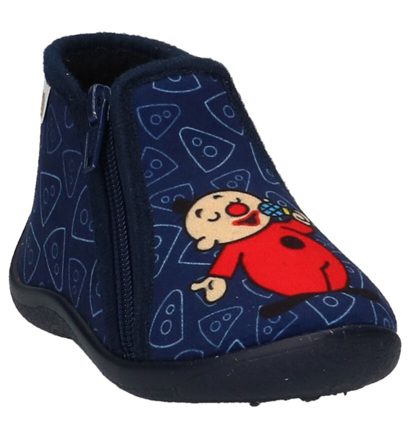 Donkerblauwe Babypantoffels Bumba, , pdp