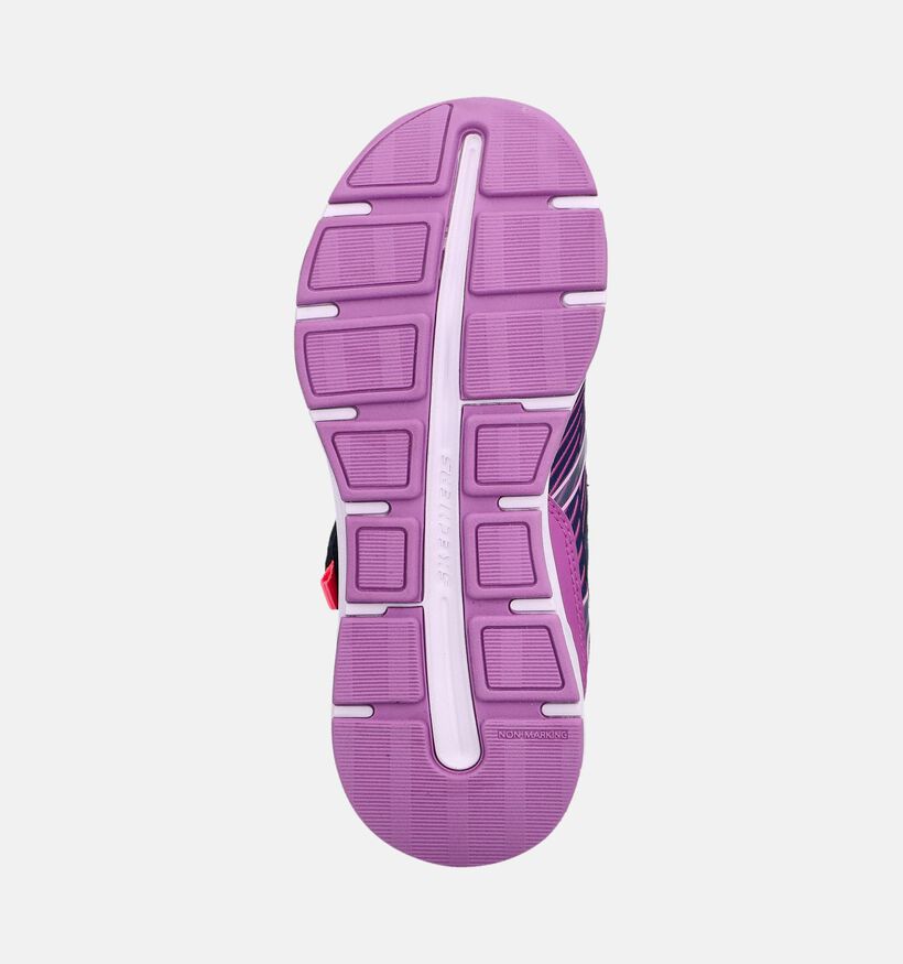 Skechers Glide Step - Sprint Lines Baskets basses en Violet pour filles (376822)