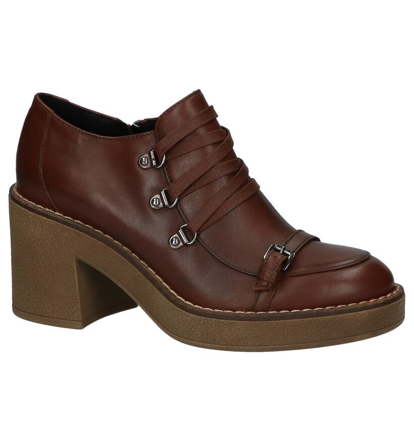 Geox Escarpins montants en Marron en cuir (223054)