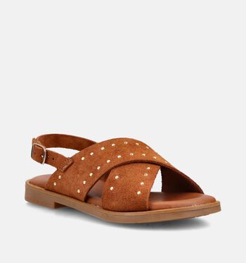Milo & Mila Sandalen Cognac