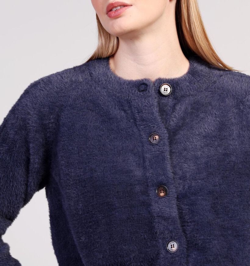 Orfeo Hippie Gilet en Bleu foncé pour femmes (364345)