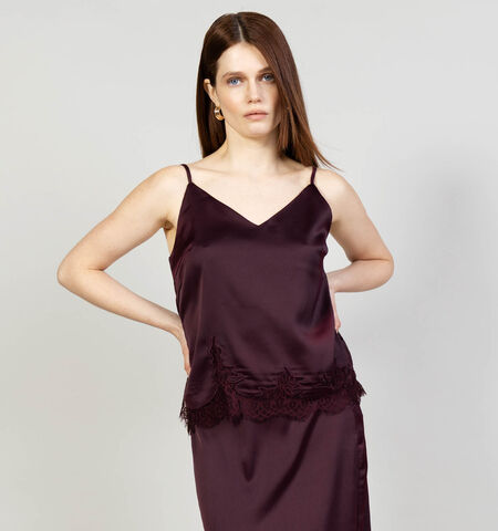 Vero Moda Débardeurs Bordeaux