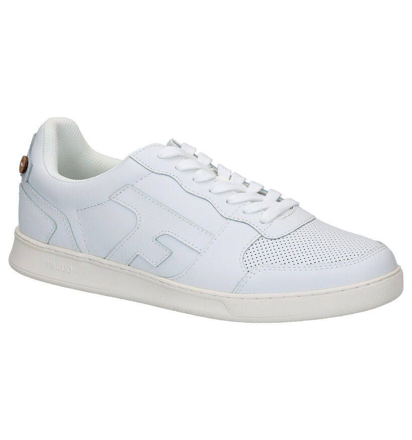 Faguo Hazel Witte Sneakers in leer (289026)