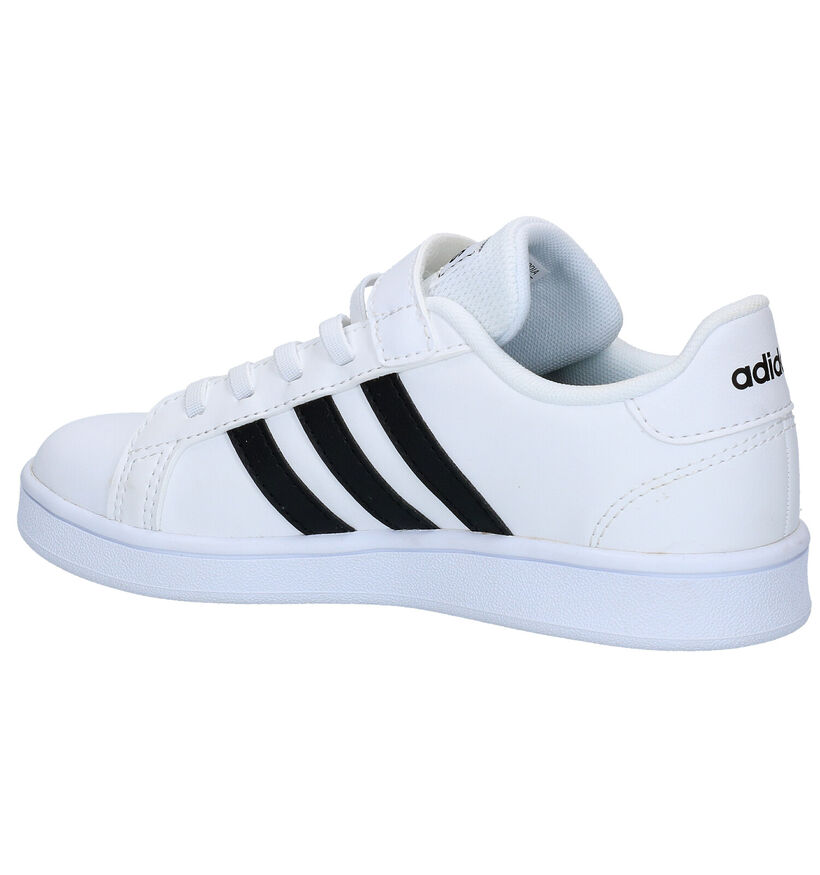 adidas Grand Court C Baskets en Blanc pour garçons (318923)