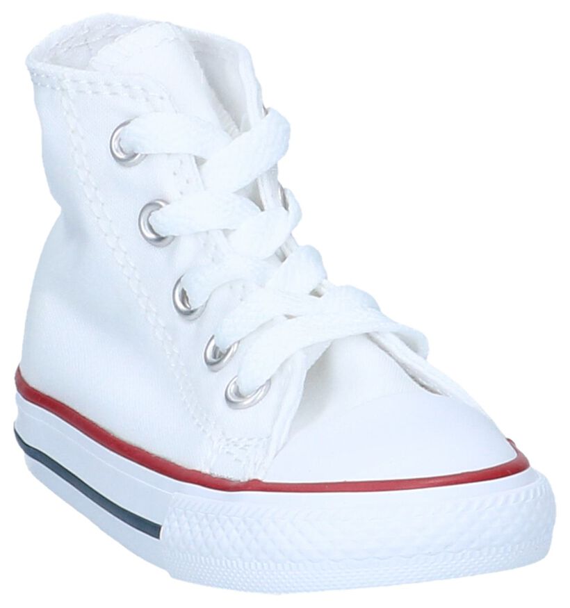 Converse Chuck Taylor AS Witte Hoge Sneakers in stof (286162)