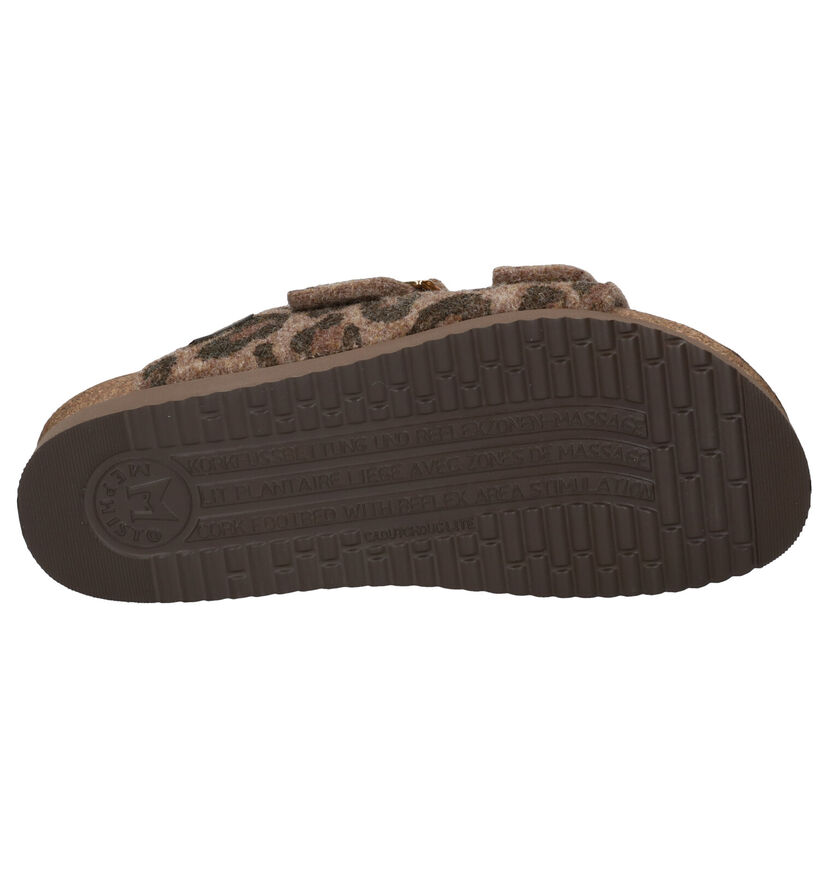 Mephisto Hester Bruine Slippers in stof (298117)