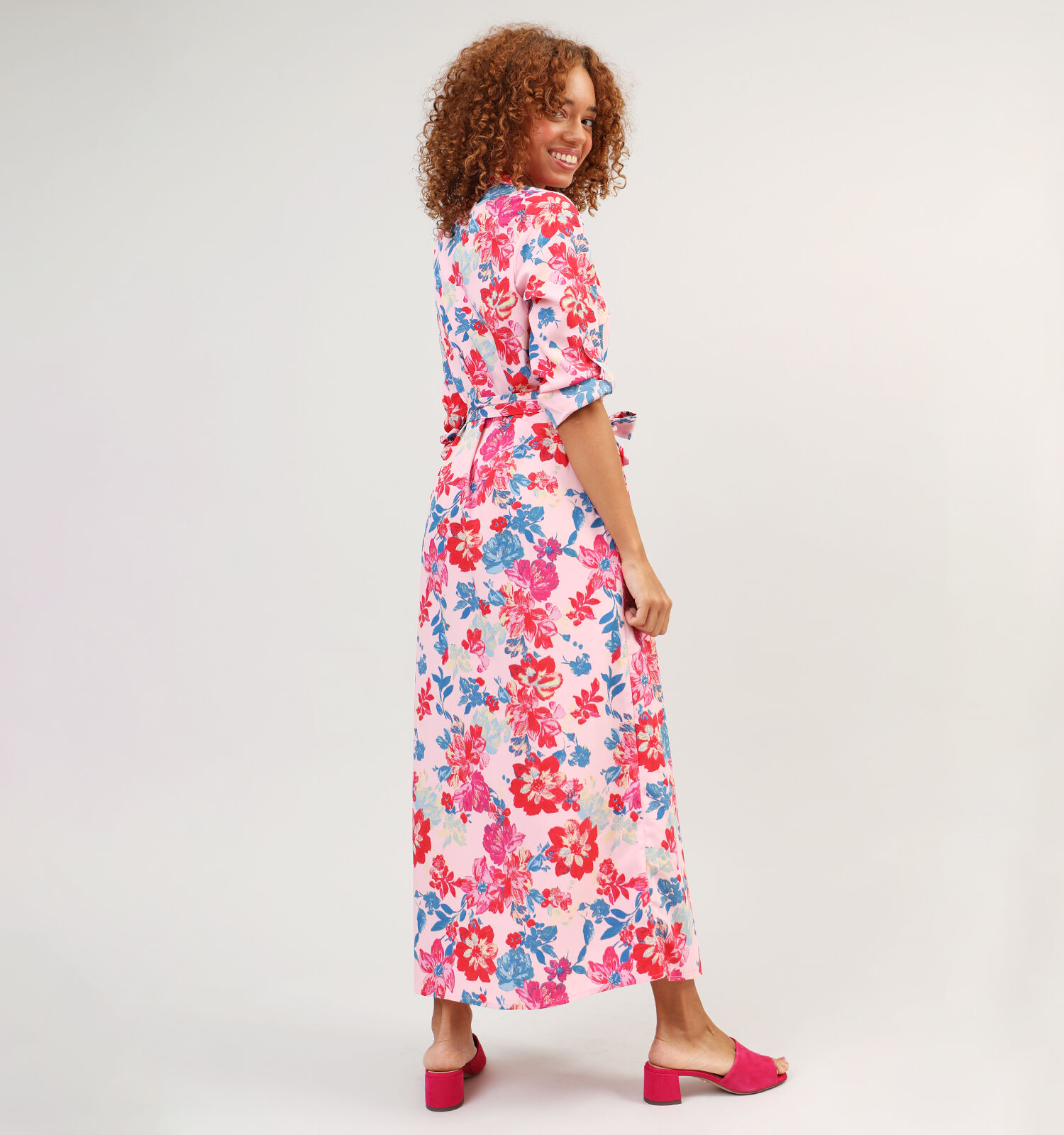 Vero Moda Remi Roze Maxi jurk Dames Kleedjes Online op TORFS.BE