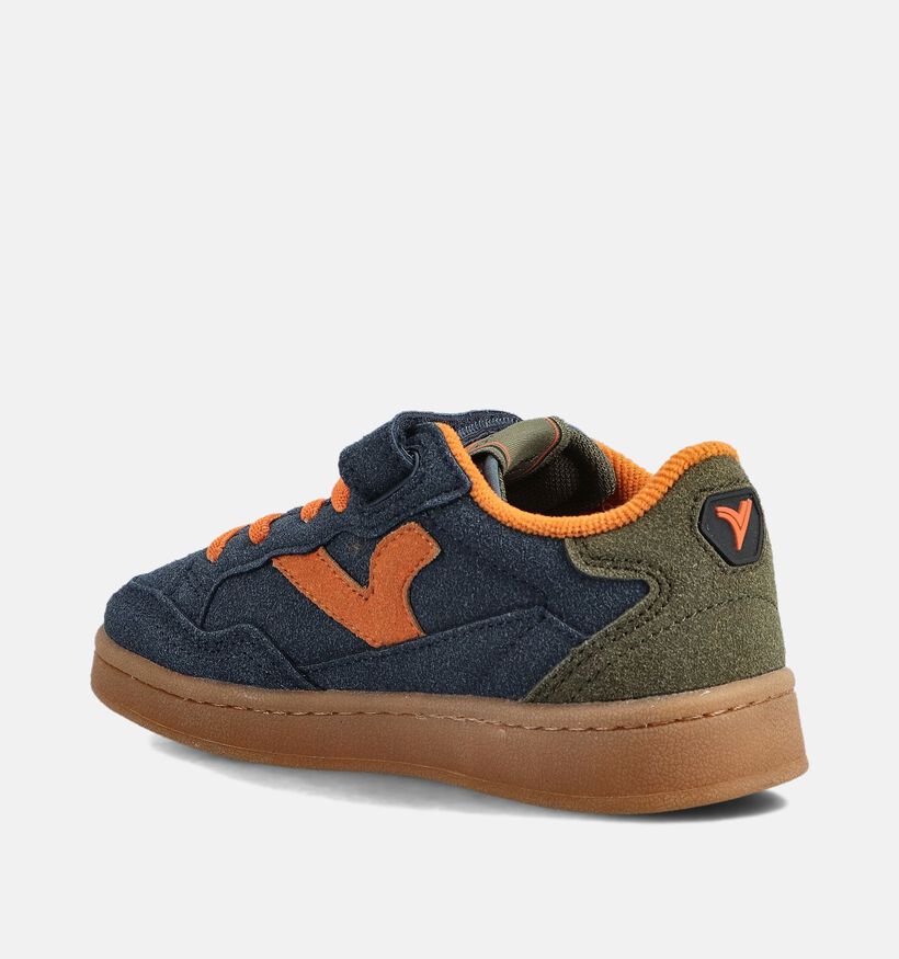 Victoria Smash Chaussures à enfiler en Bleu/Orange pour garçons (363408) - pour semelles orthopédiques